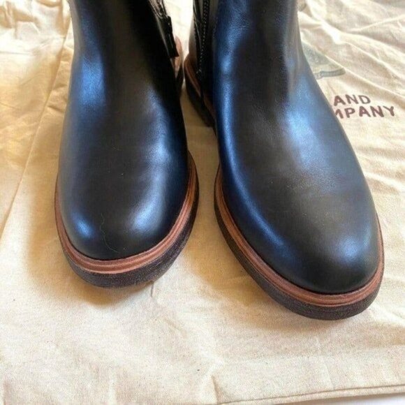 Timberland Leather Perfect Pairs Riley Flair Knee High Boots sz 8 Black Lug Sole - Picture 4 of 16